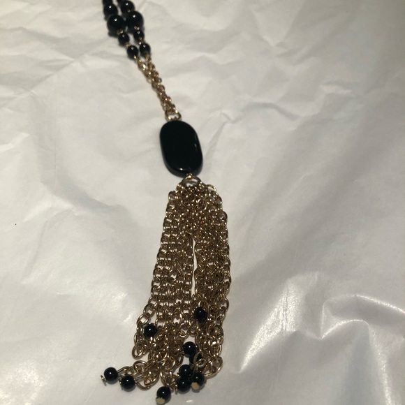 Necklace black/gold long - Picture 3 of 4